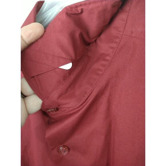 $ Structure Men's XXL Shirt Red Modern Fit Collared Button Long Sleeve - Picture 3 of 9